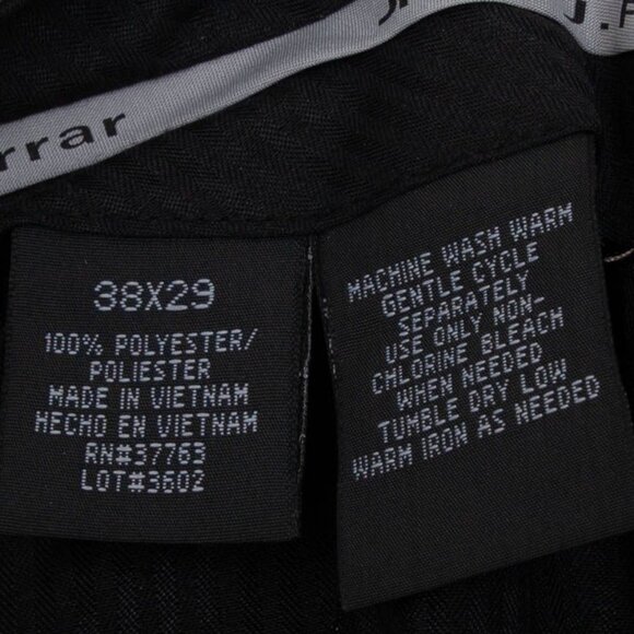 J. Ferrar Mens Classic Fit Pleated Dress Pants Size 38 x 29 Cuffed Tan Career - Picture 7 of 7